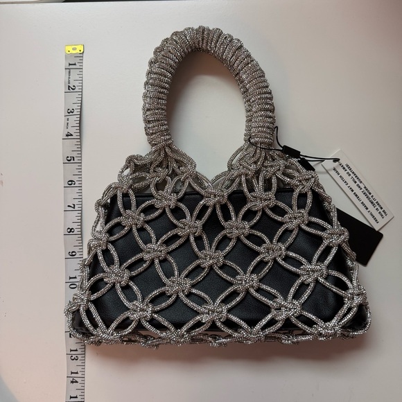 Rocknot - Anthropologie - The Transformer Bag Crystal and Black NWT Stunning - Picture 10 of 12